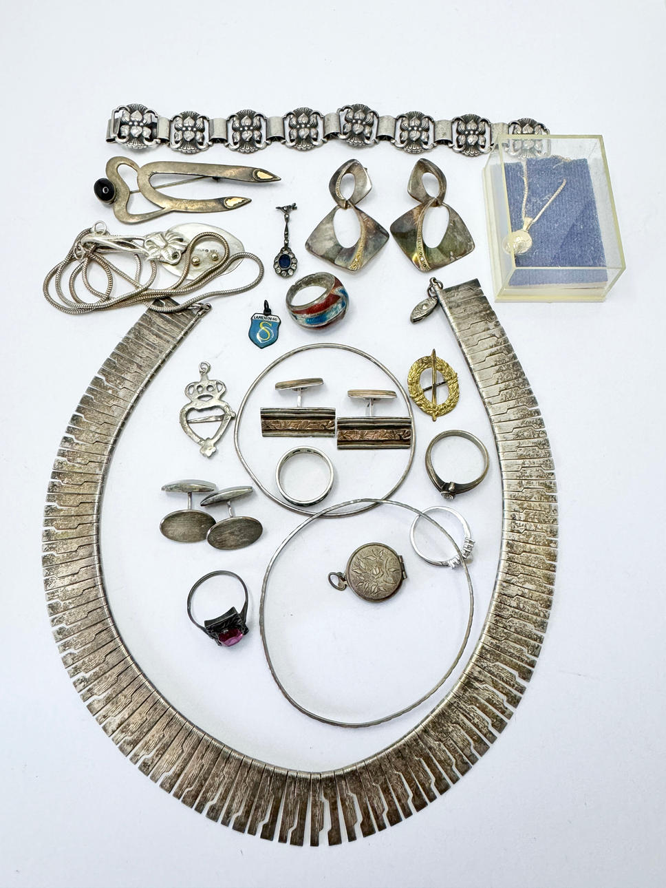 Partyschmuck aus Silber.