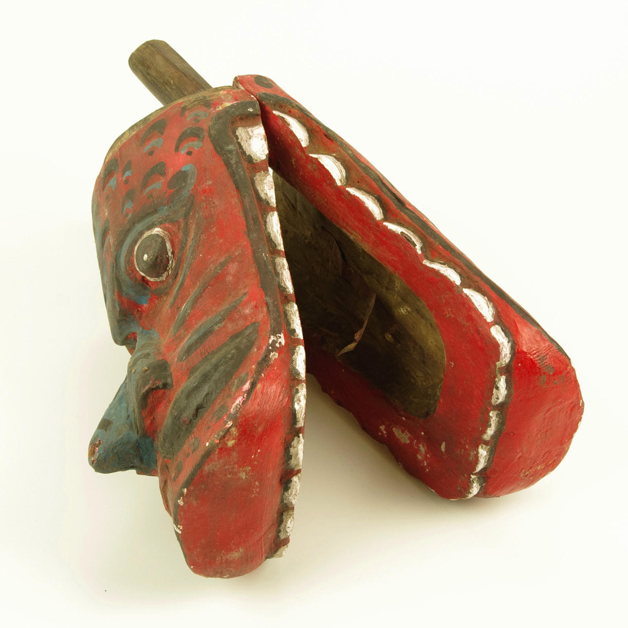 RITUALMASK, målat trä, Bali.