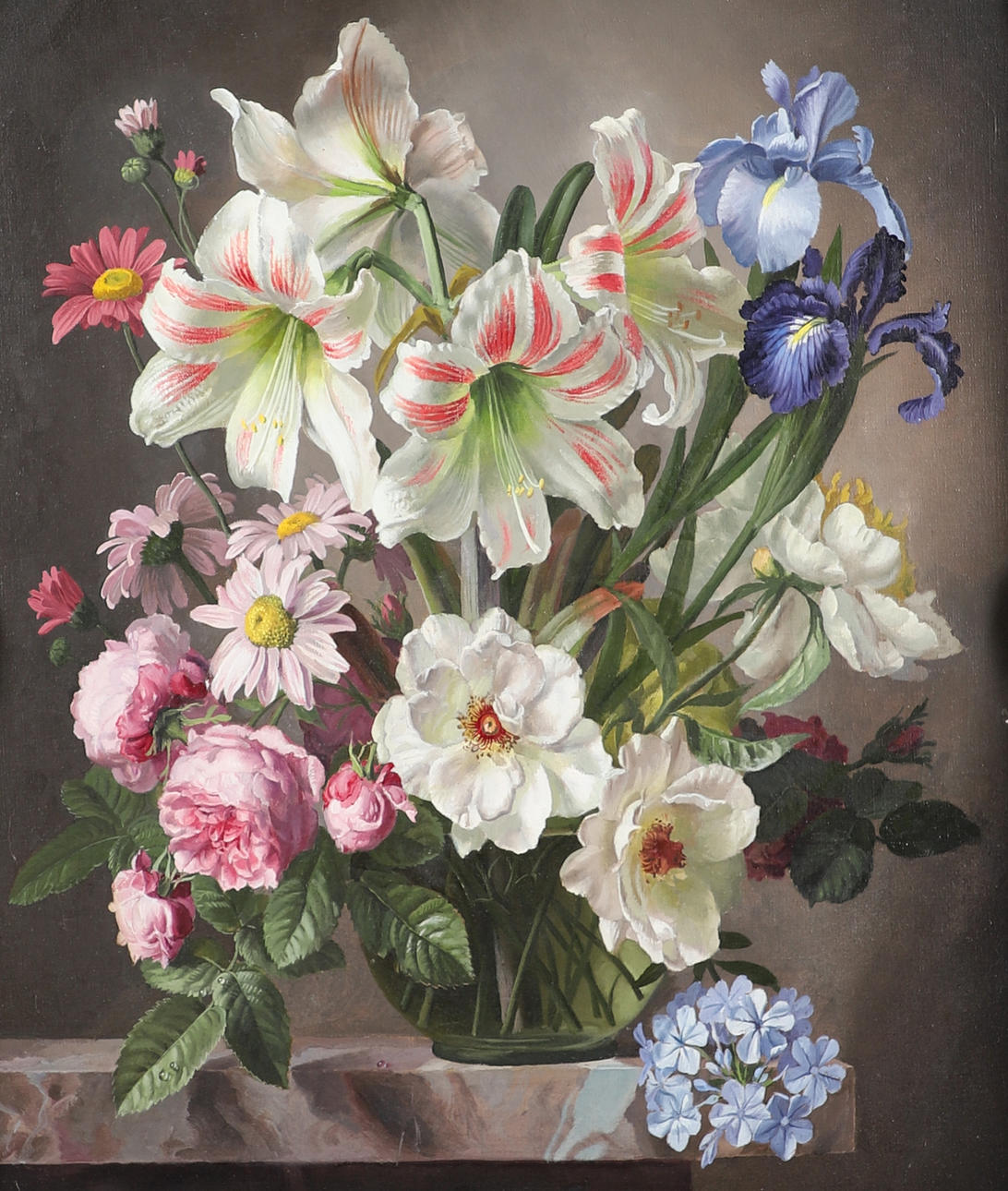 GERALD COOPER (1898-1975). LILIES, HYDRANGEA, IRIS, PEONIES ETC.