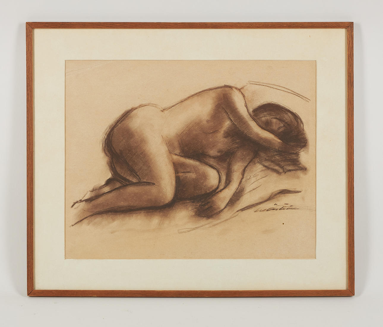 WERNER ÅSTRÖM. Resting model, signed, pastel.