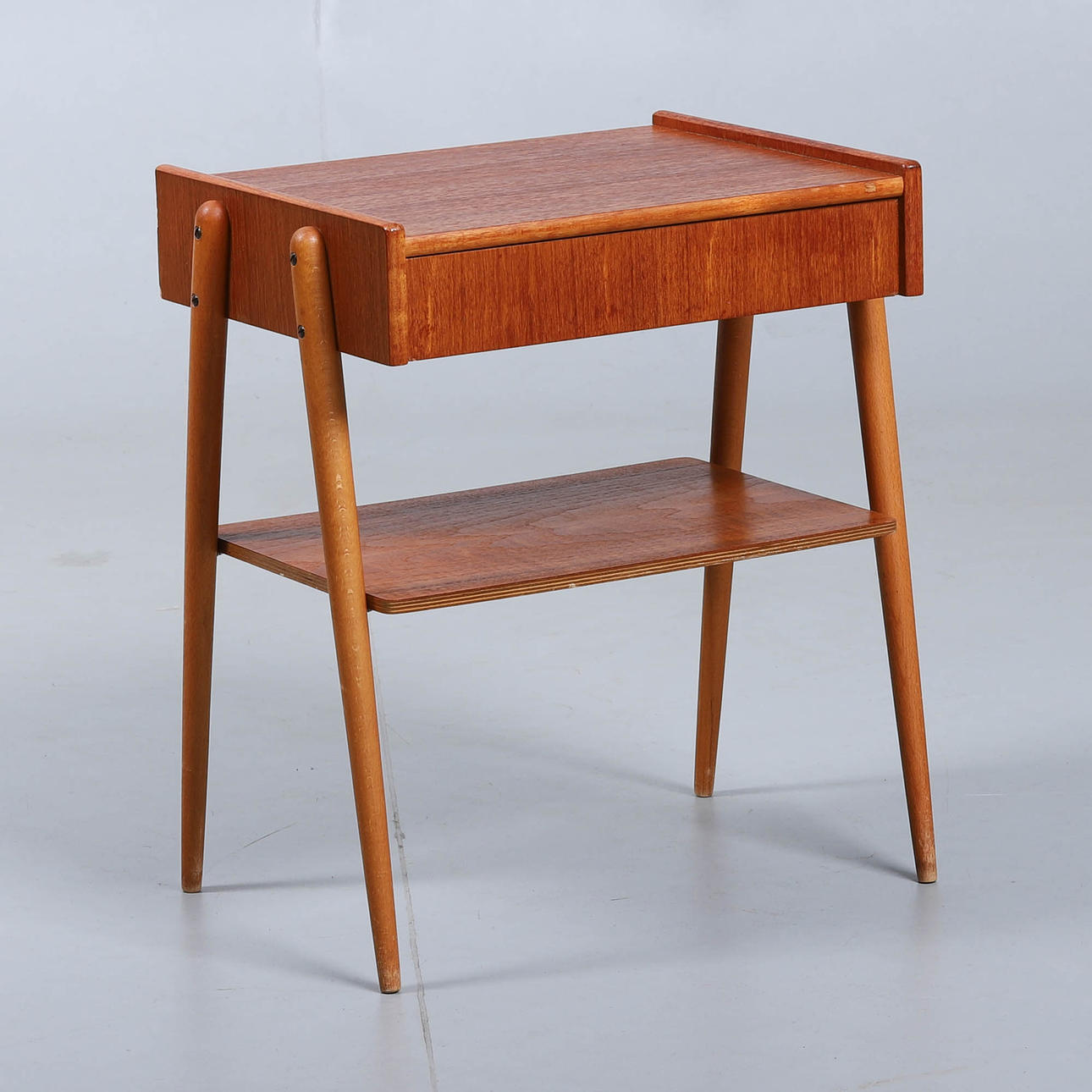 A teak bedside table, Carlström & Co Möbelfabrik, 1950s/60s.