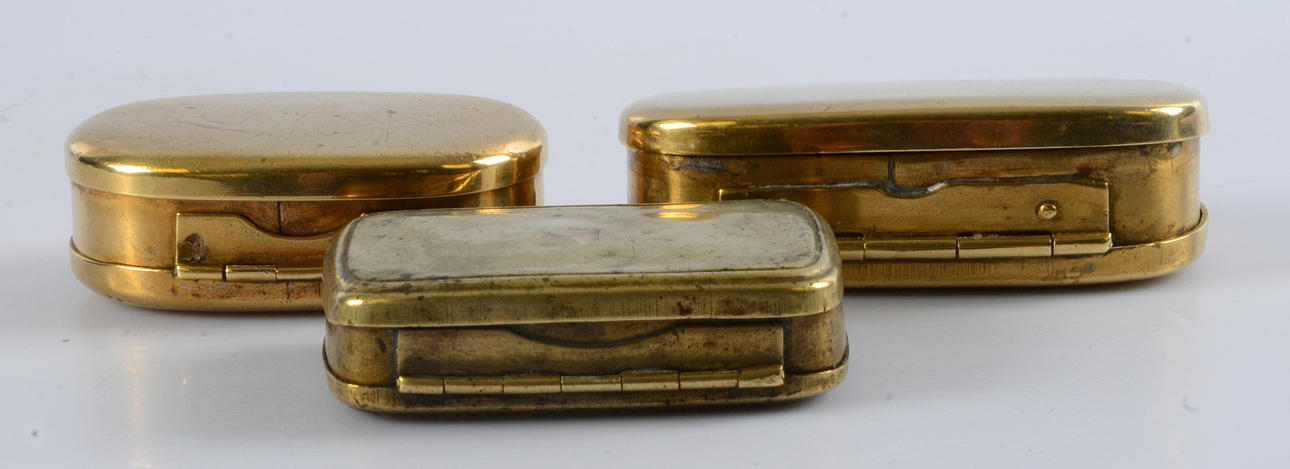 Snusdosor, 3 st, 1800-tal.