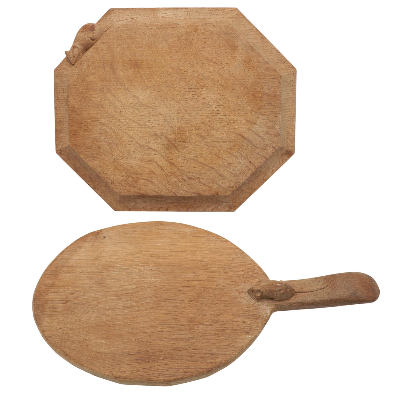 ROBERT THOMPSON OF KILBURN - MOUSEMAN BREAD BOARD & CHEESE BOARD ...