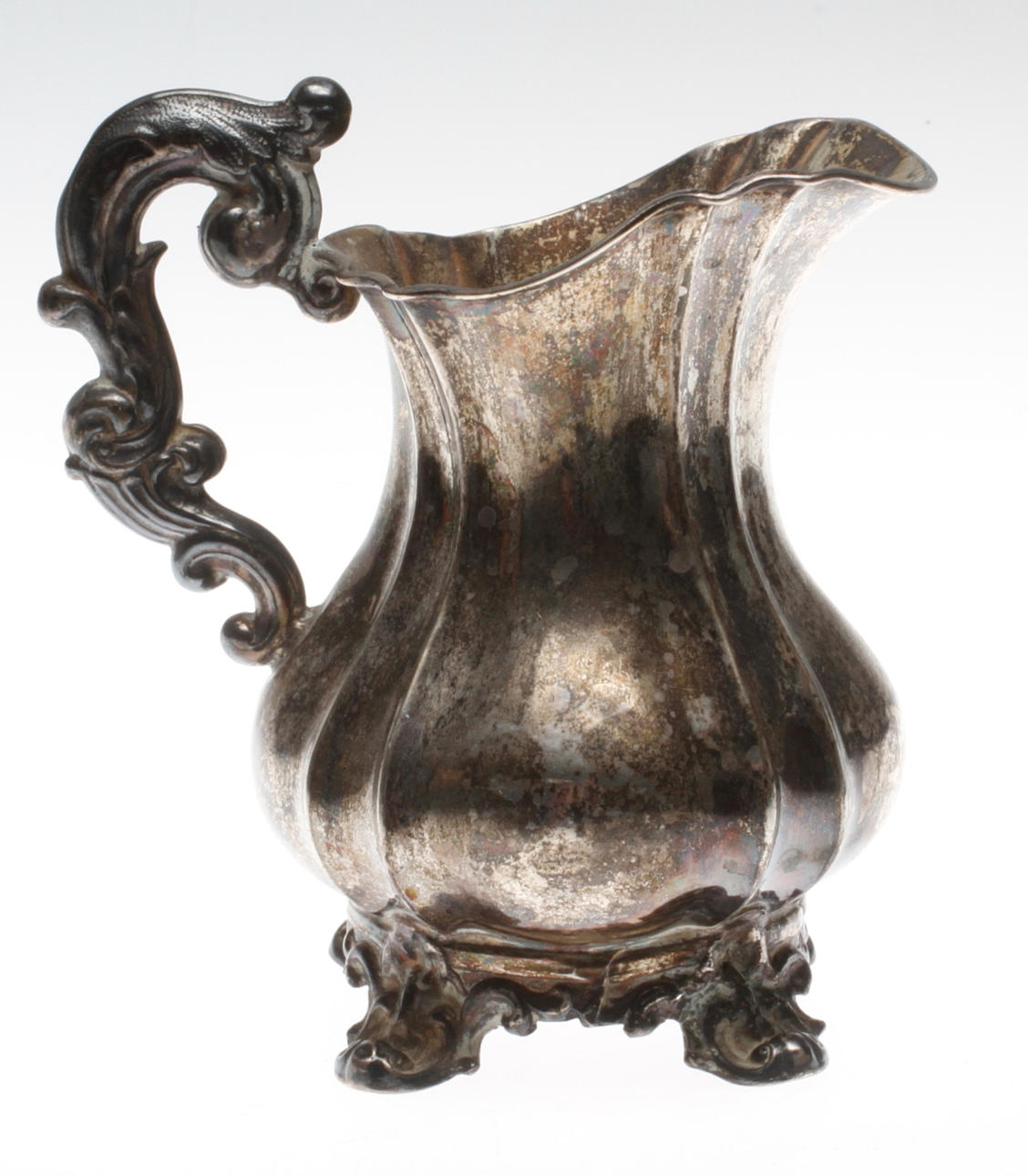 GRÄDDKANNA, silver, nyrokoko, 1800-tal.