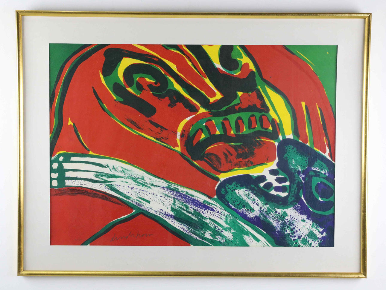 BENGT LINDSTRÖM. Lithograph, Figure composition, numbered 141/150, signed.