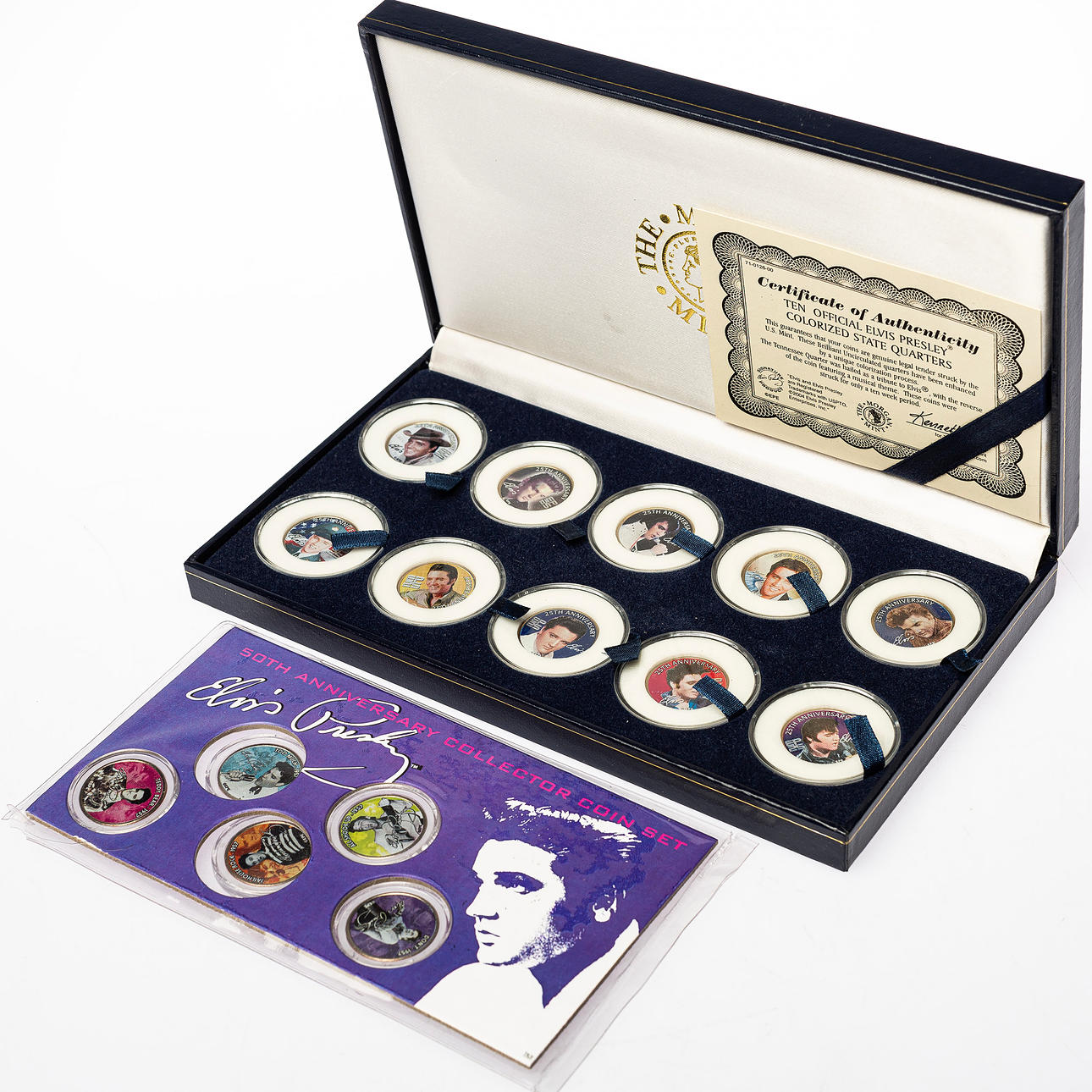 THE OFFICIAL ELVIS PRESLEY COLORIZED STATE QUARTERS.