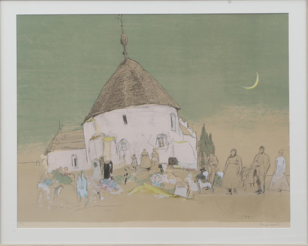 OLAF HÖST. LITO, signerad.