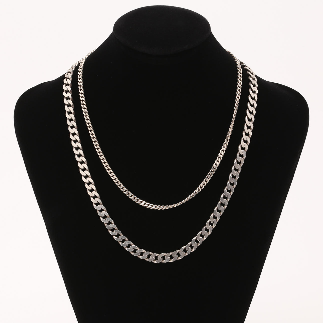 PANSARLÄNKAR, 2 st, silver 925, GHA.