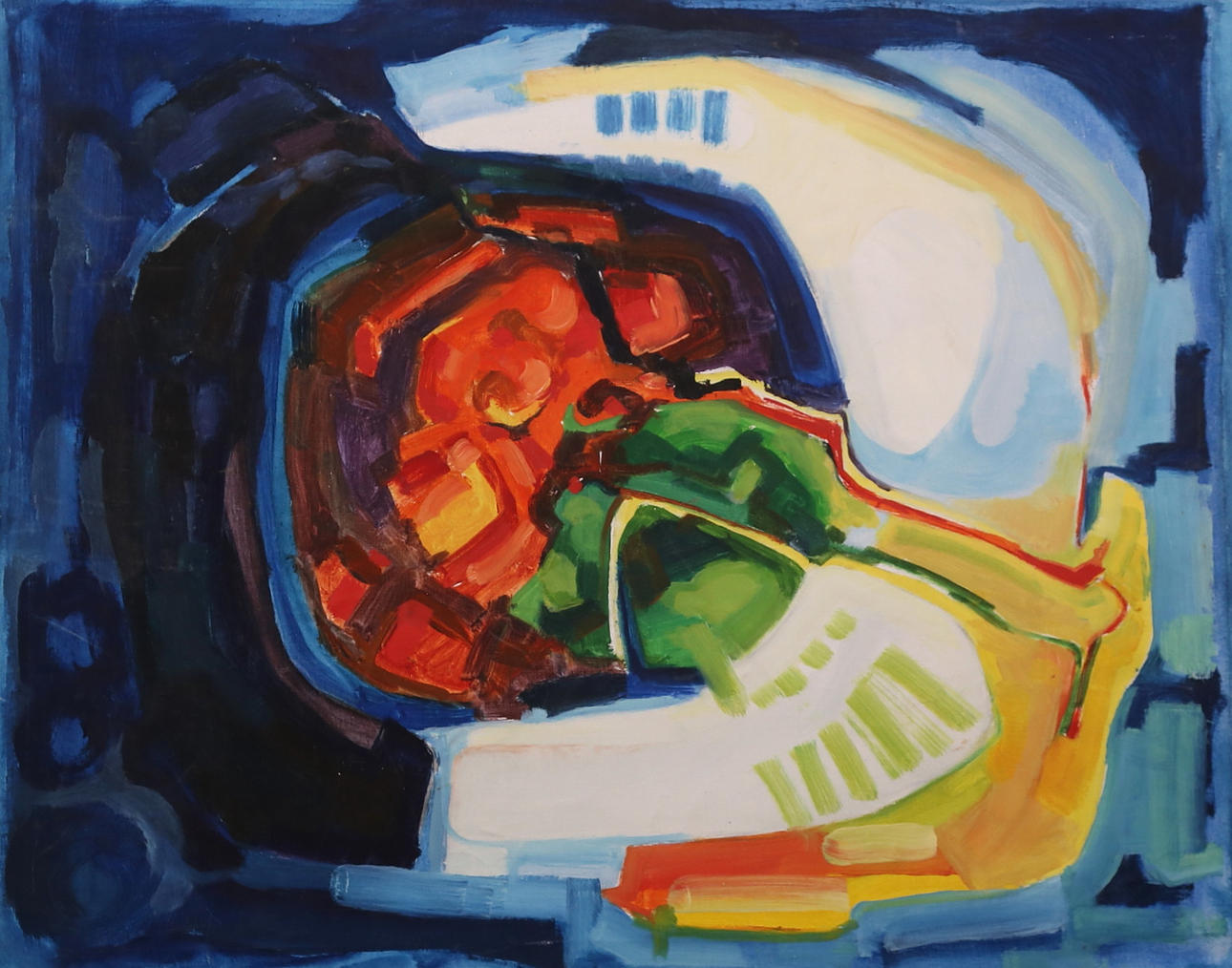 BO THOREN. oil on canvas, signed verso.