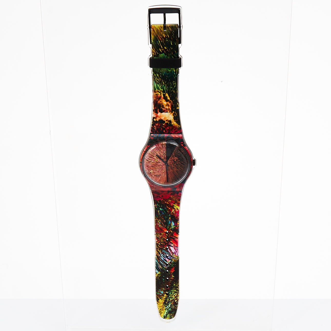 JOSÉ CARLOS CASADO. Wristwatch, Swatch, in original cardboard box with lithography.