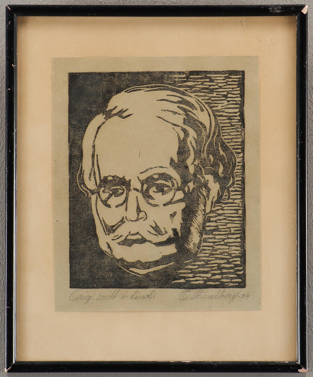 OLLE STRANDBERG. Male portrait.