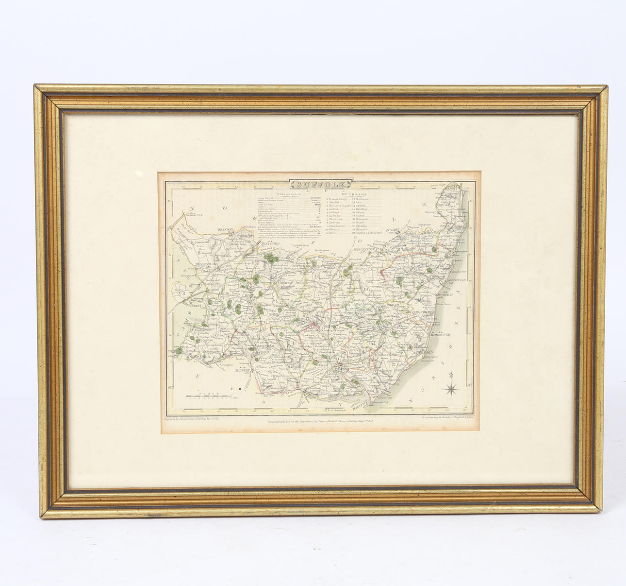 DOS MAPAS ENMARCADOS DE SUFFOLK (2).