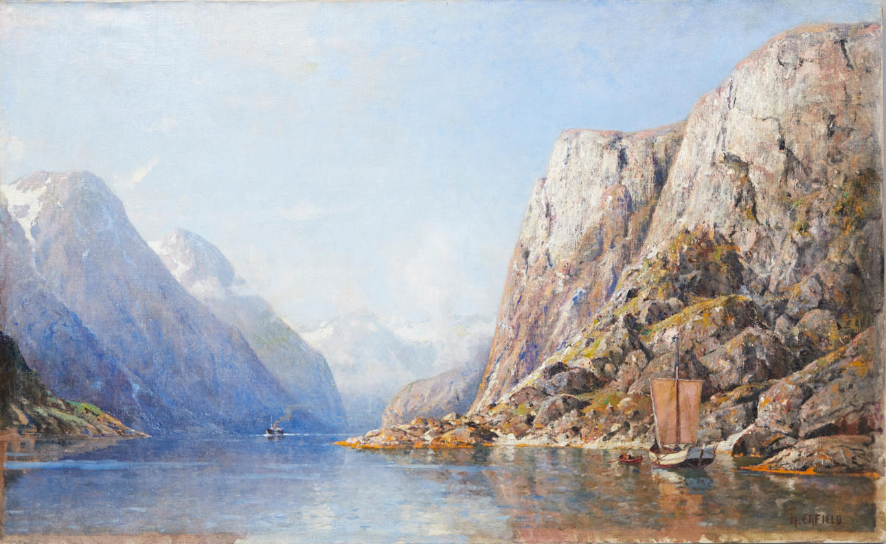 HENRY ENFIELD (1849-1908). Summer on Närölfjord.