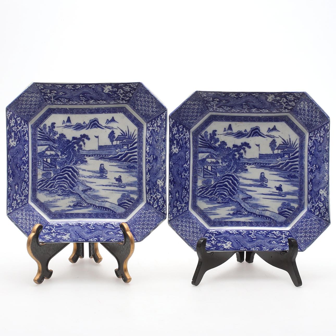 FAT/TALLRIKAR, ett par, Kina, 1900-tal.