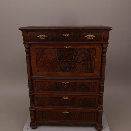 CHIFFONJÈ, trä, 4-lådig, 18/1900-tal.