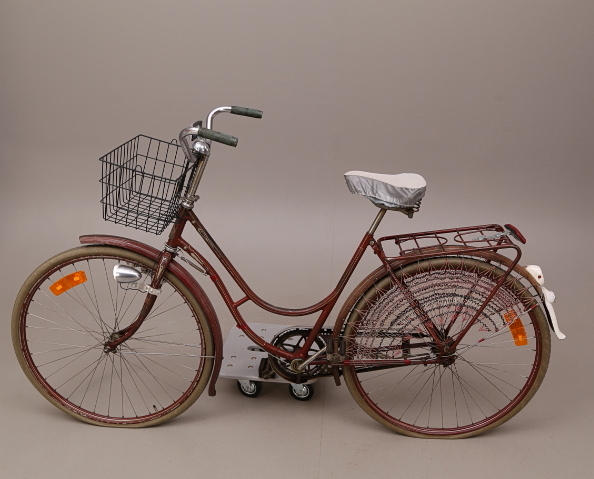 DAMCYKEL, Monark, mitten av 1900-talet, cykelkorg.