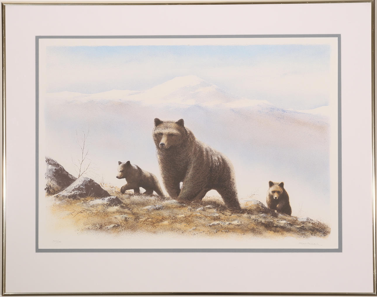 ARNE ANDERSSON. Färglitografi, signerad och numrerad 204/290.