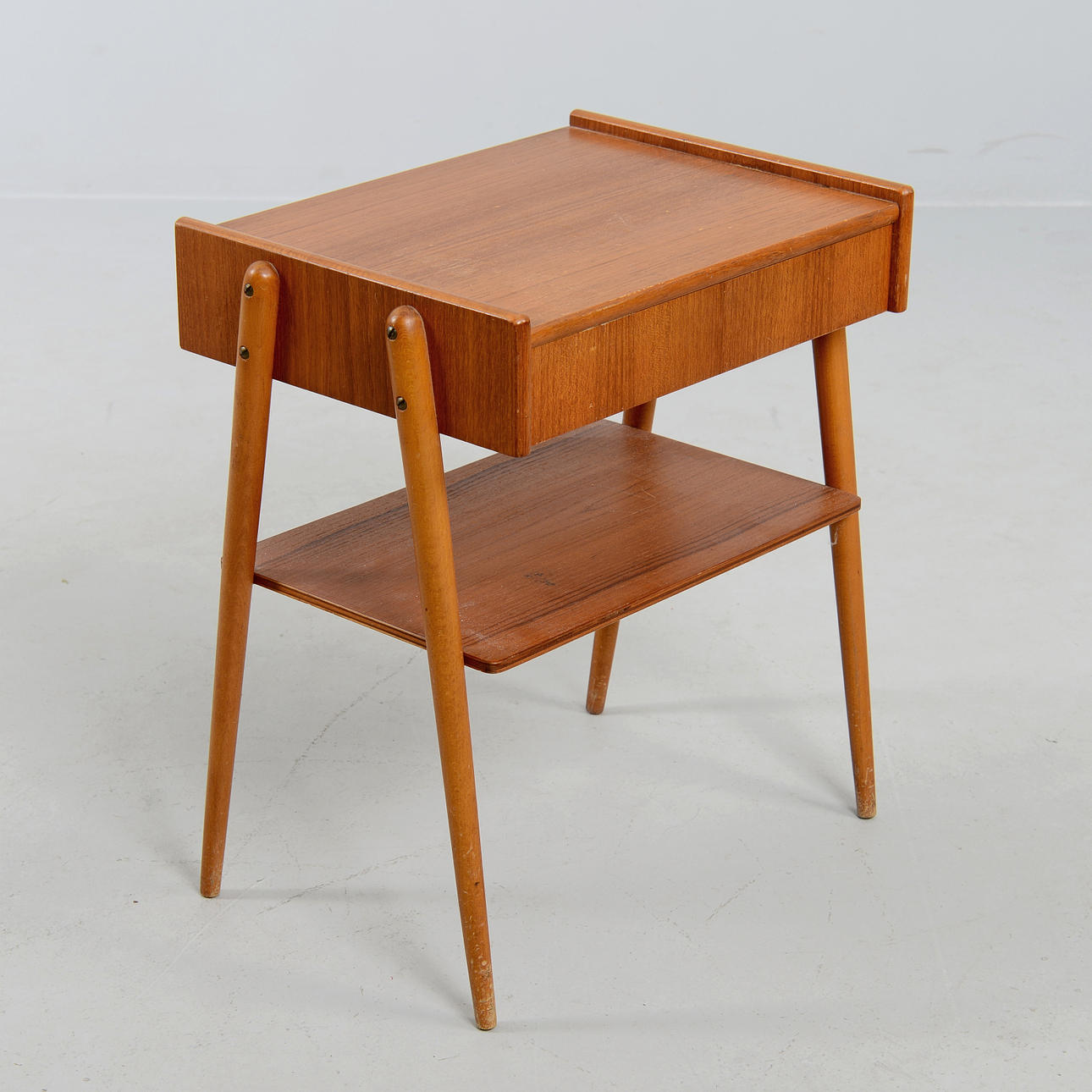 A teak bedside table, AB Carlström & Co, 1950's.