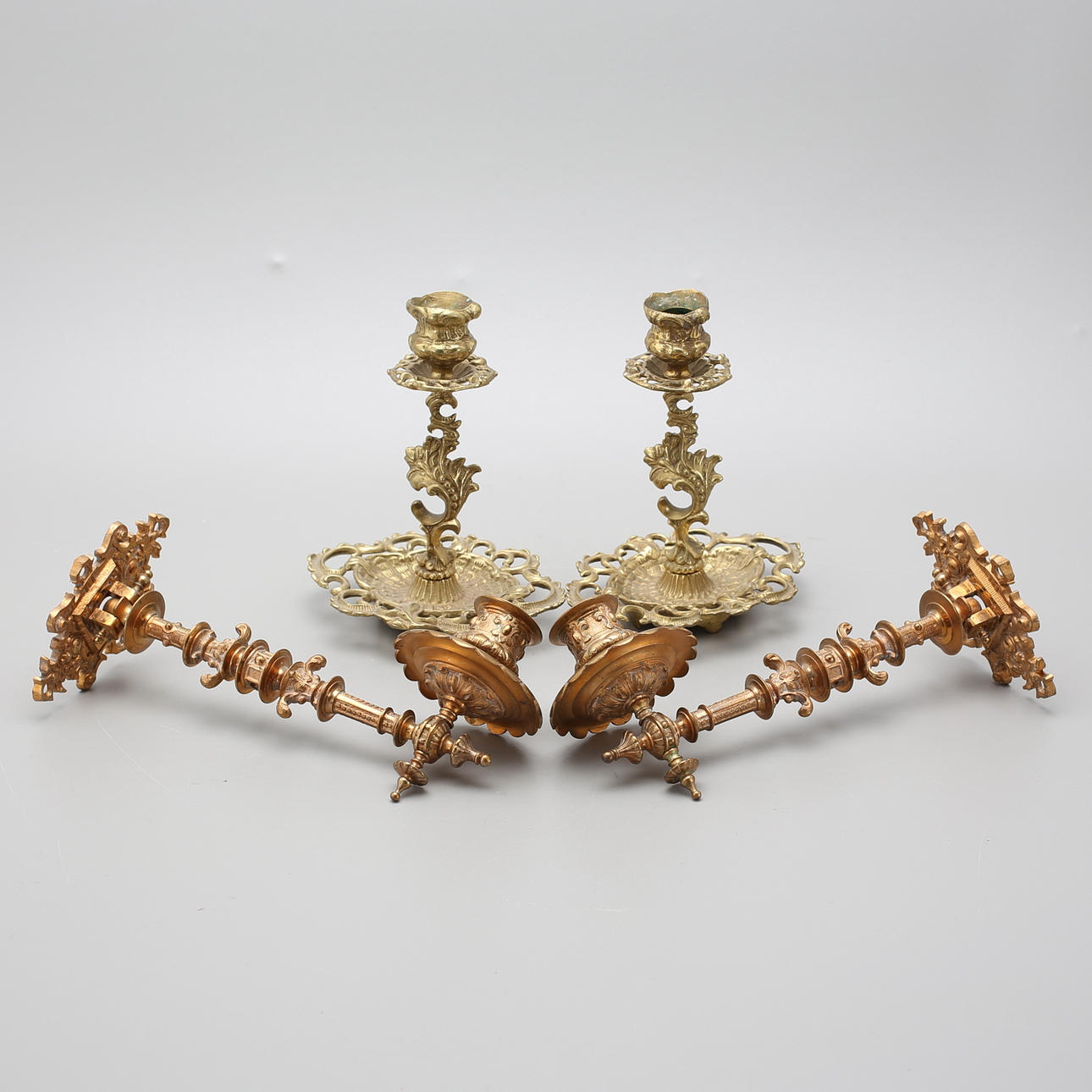 LJUSSTAKAR, samt VÄGGLAMPETTER 2 par.