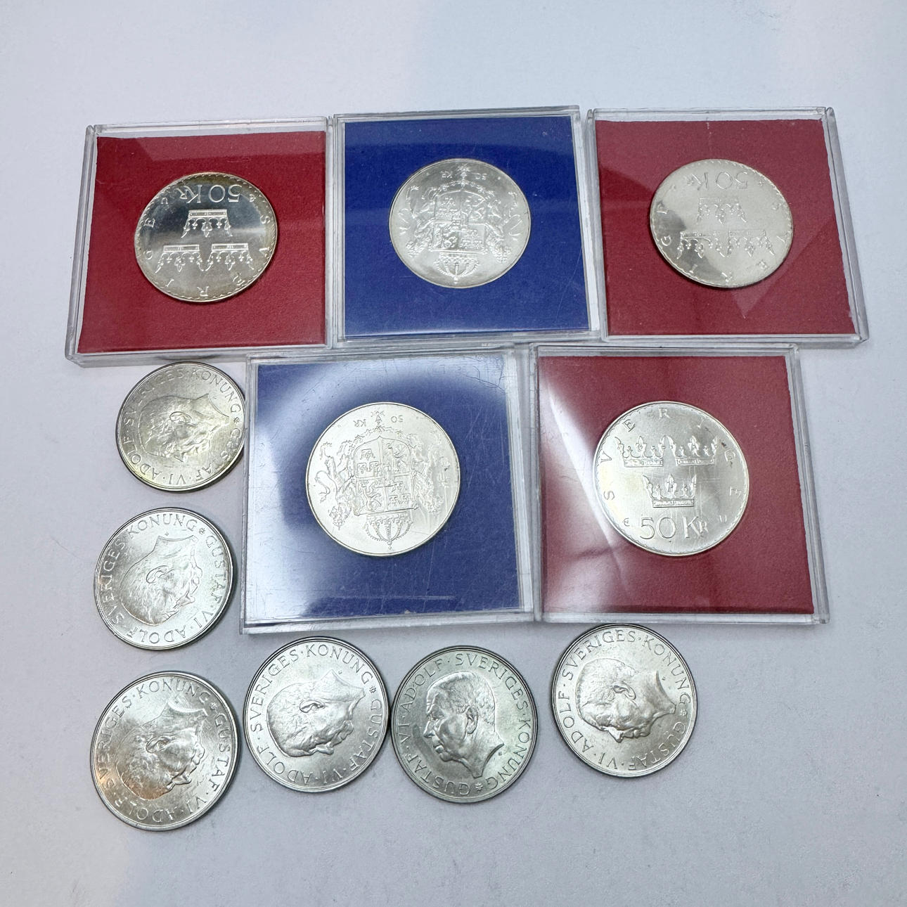 Samlarmynt Sverige. Silver.