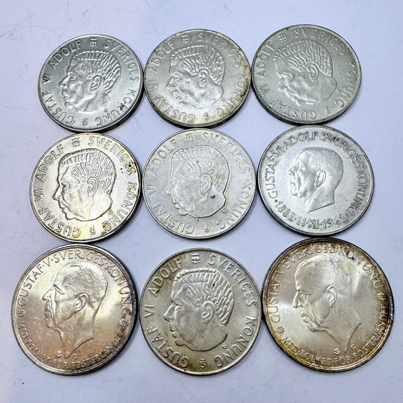 5kr Sverige med silverhalt.