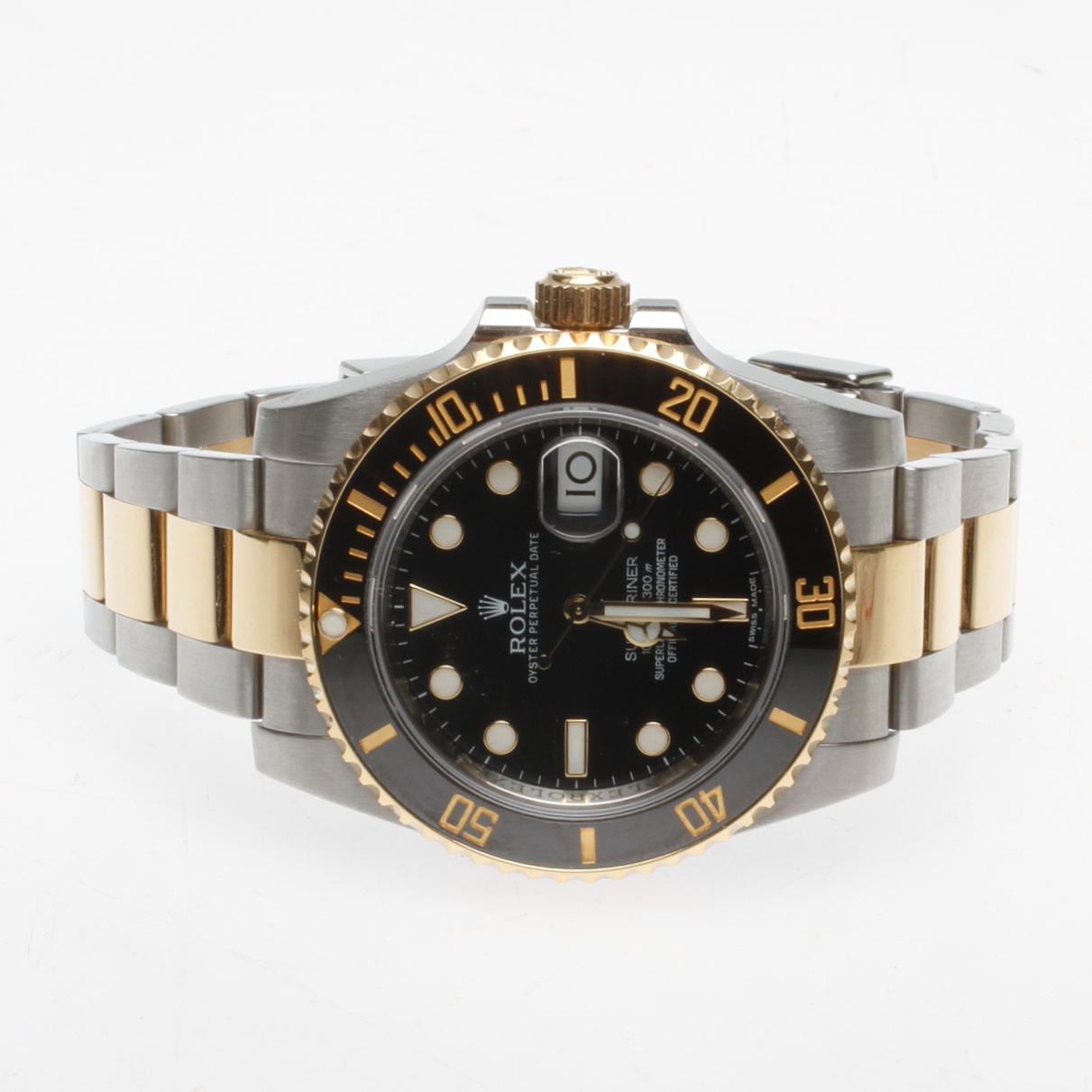 HERRARMBANDSUR, Rolex Submariner Date, ref.nr 116613LN, 40mm, guld/stål.