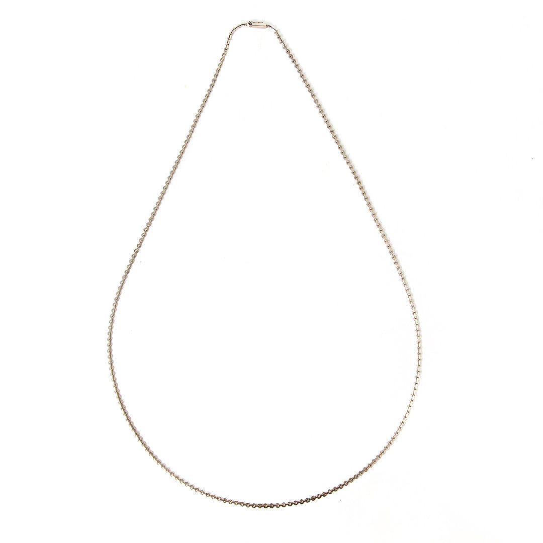 HALSKEDJA, 18K vitguld, importstämplat.