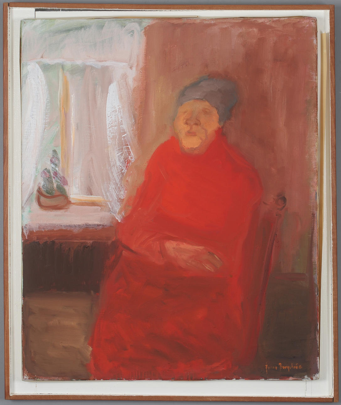 JONNE BERGSTRÖM. “Stina”, oil on canvas, signed.