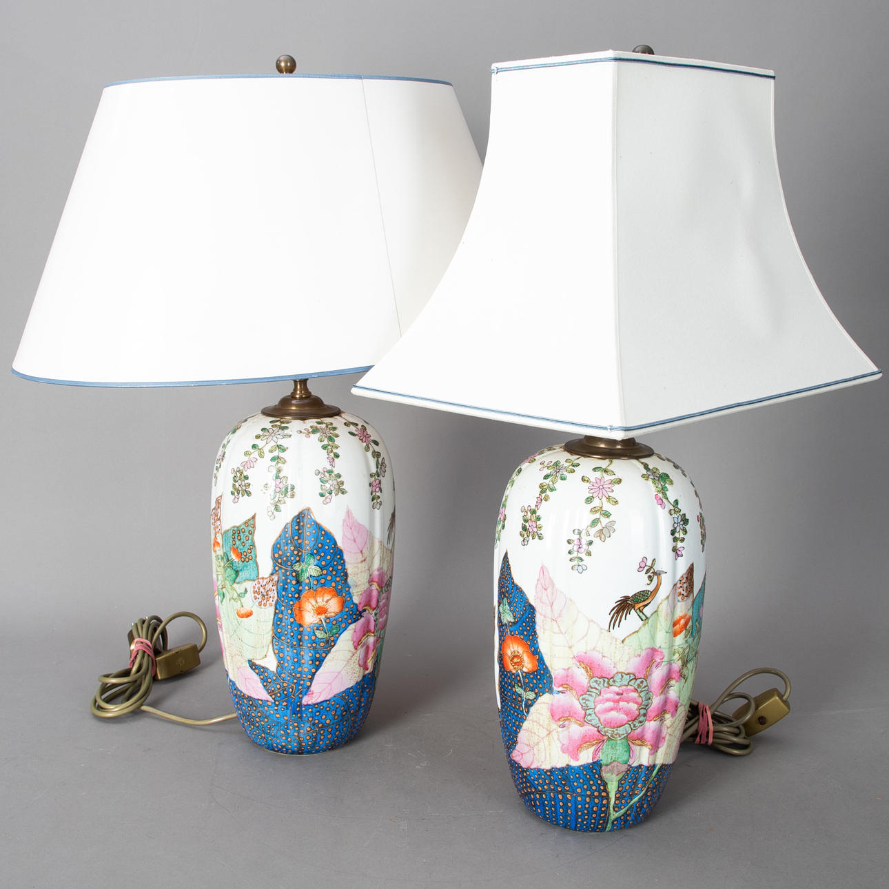 par vaslampor i asiatisk stil (2).