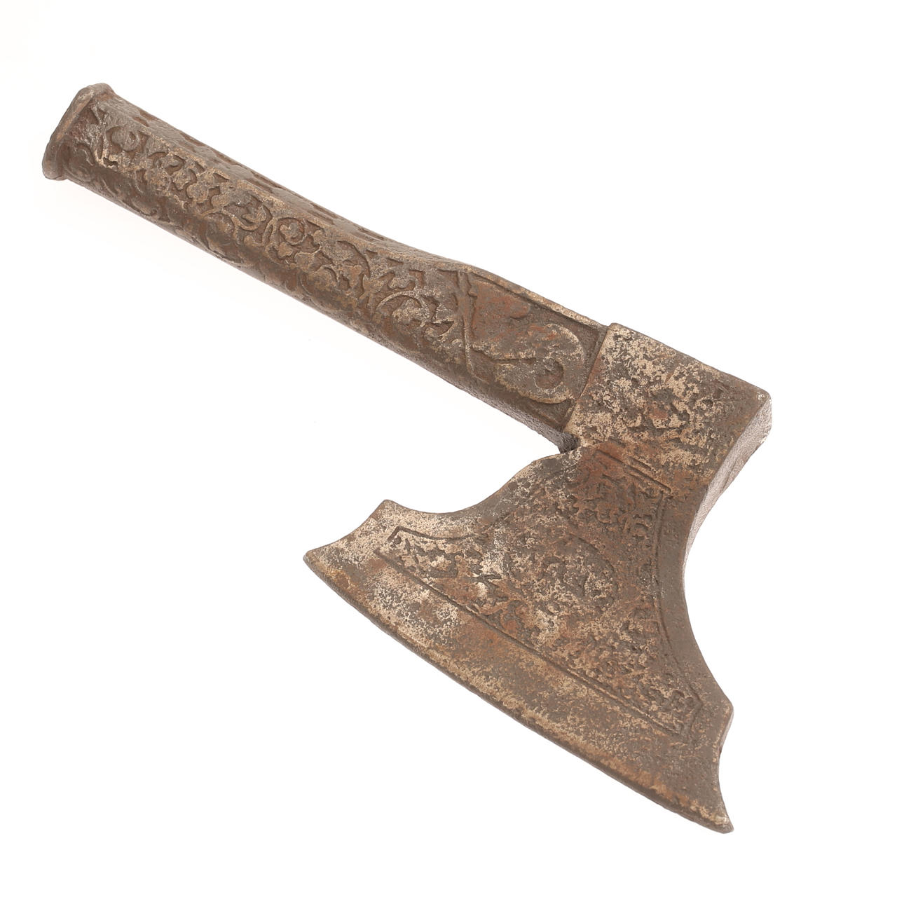 An iron axe, 19th century.
