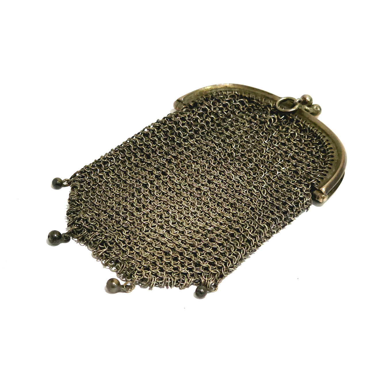 ANTIK SILVER HANDVÄSKA.