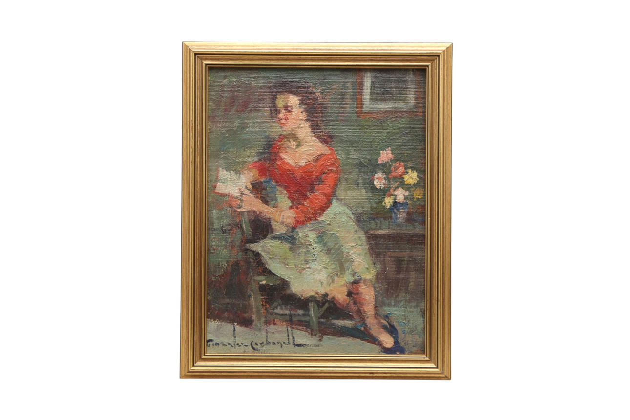 ROSENDO GONZÁLEZ CARBONELL. Joven leyendo.