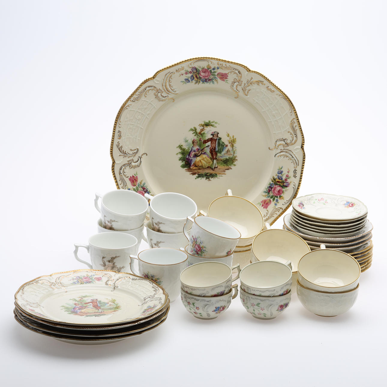 SERVISDELAR ca 40 st Sanssouci, Rosenthal.