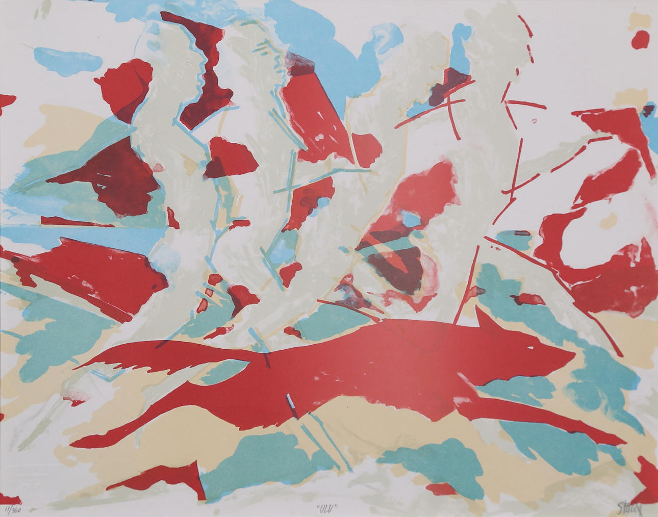 GRAHAM STACY. lithograph in colour, signed and numbered.
