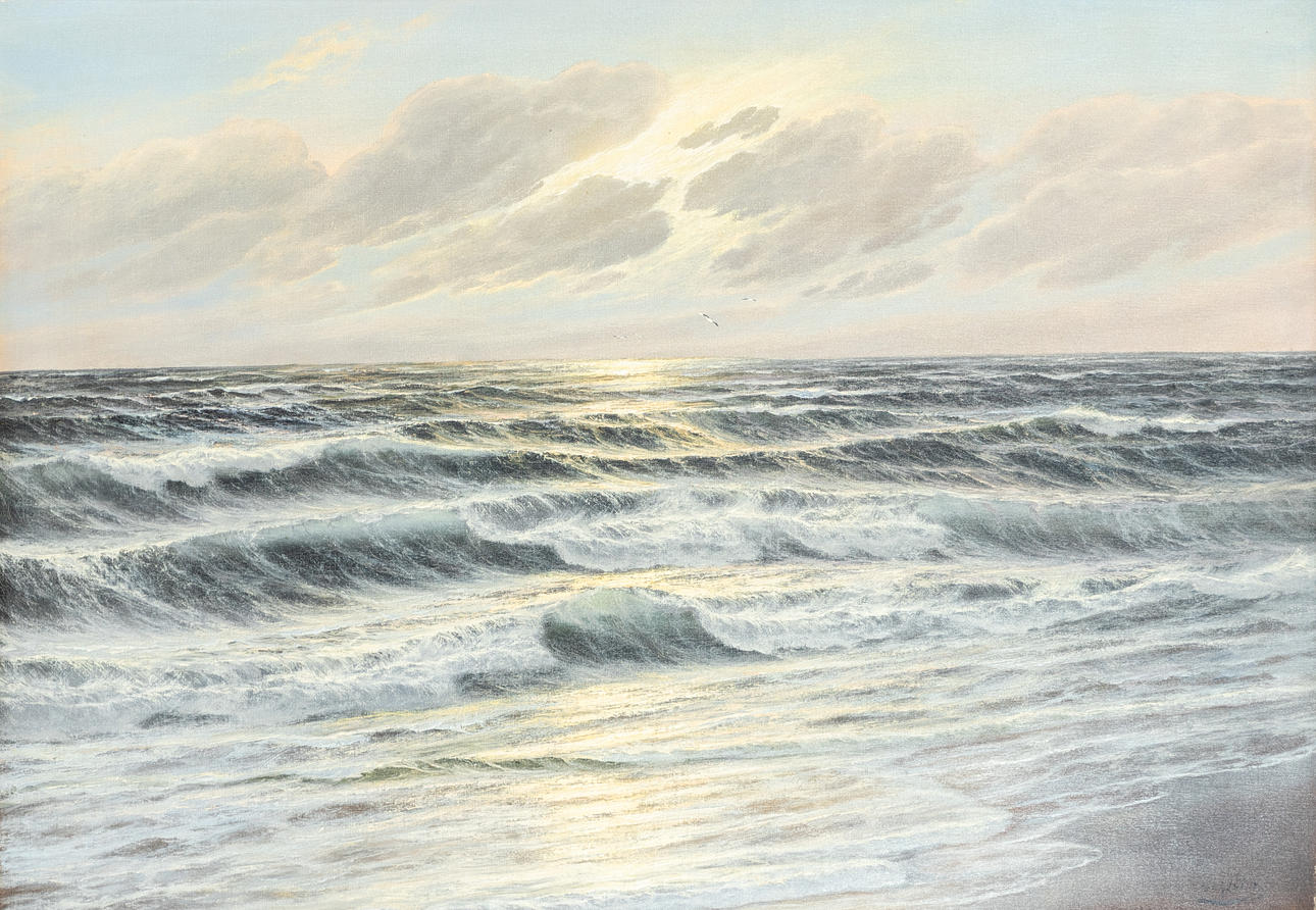 LOTHAR SCHLÜTER (GEB. 1928). Meereslandschaft.