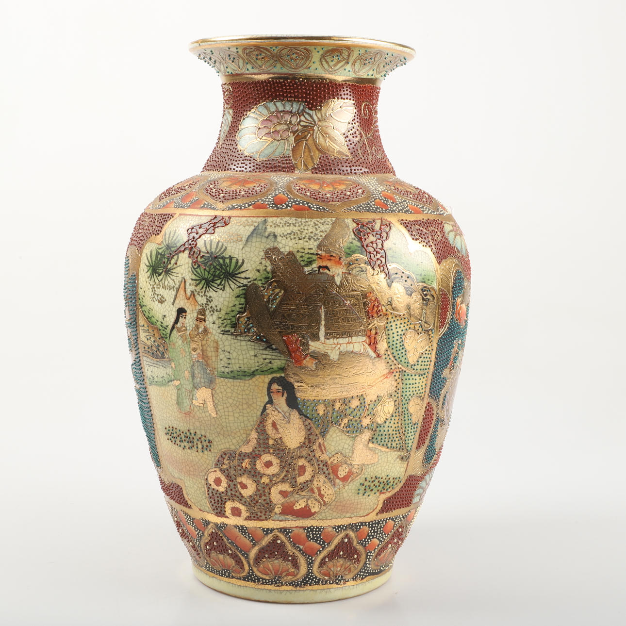 Jarrón, satsuma, China.