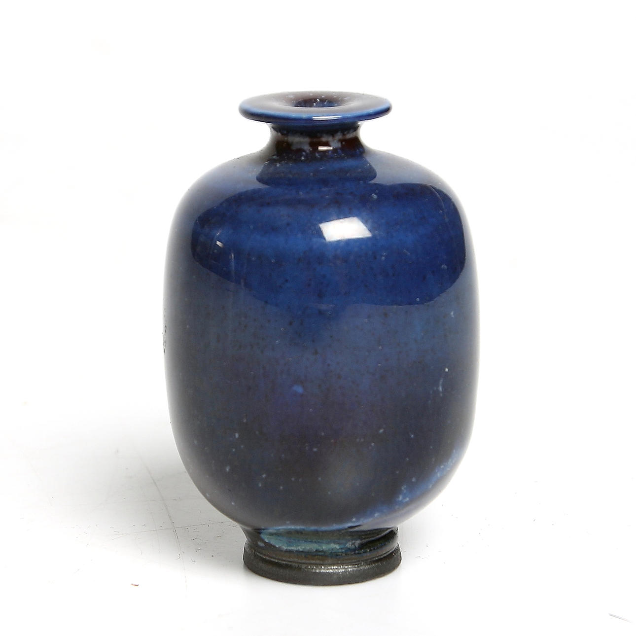 BERNDT FRIBERG. Vas, stengods, Aniara-glasyr, Gustavsbergs Studio, signerad.