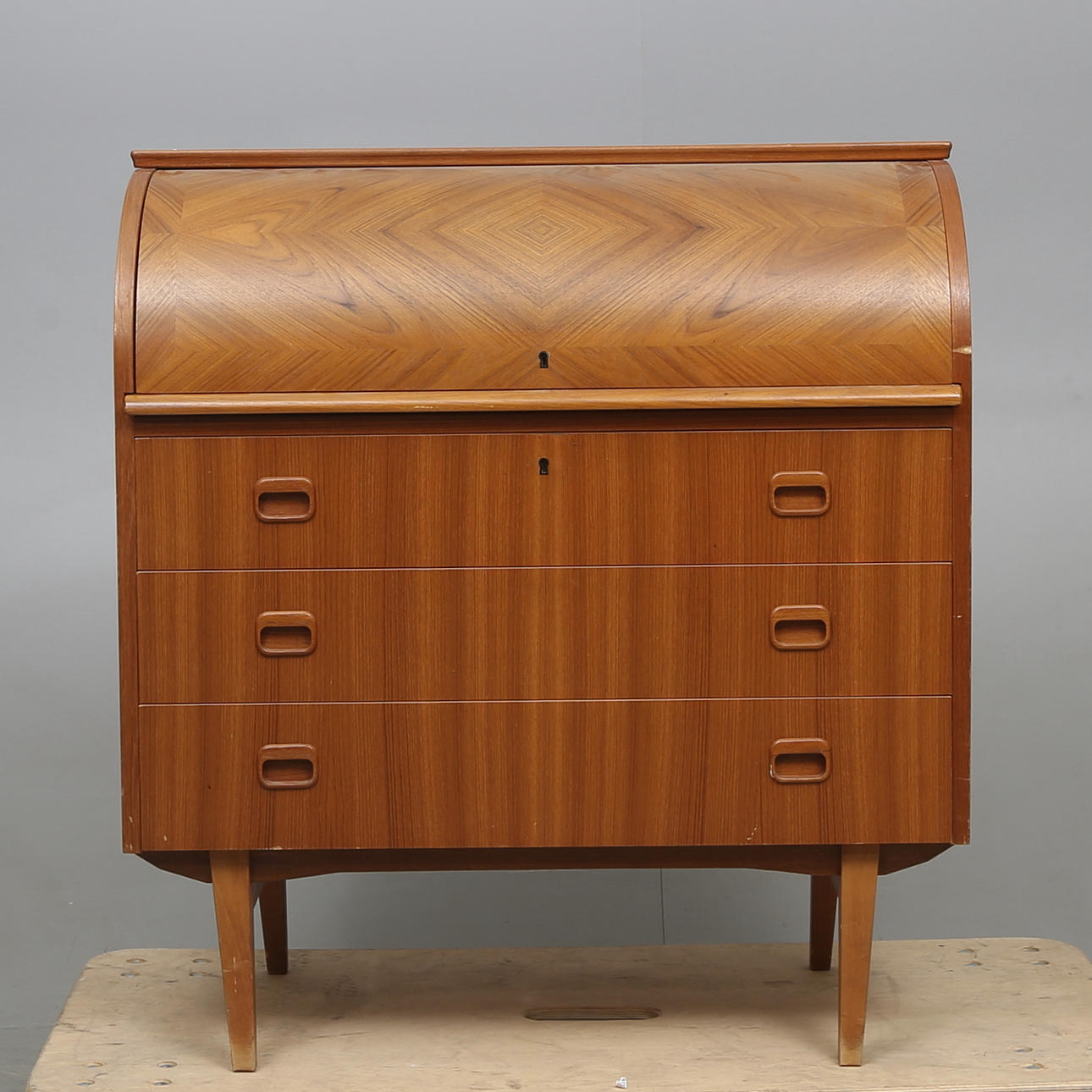 SEKRETÄR, teak, 1950/60-tal.