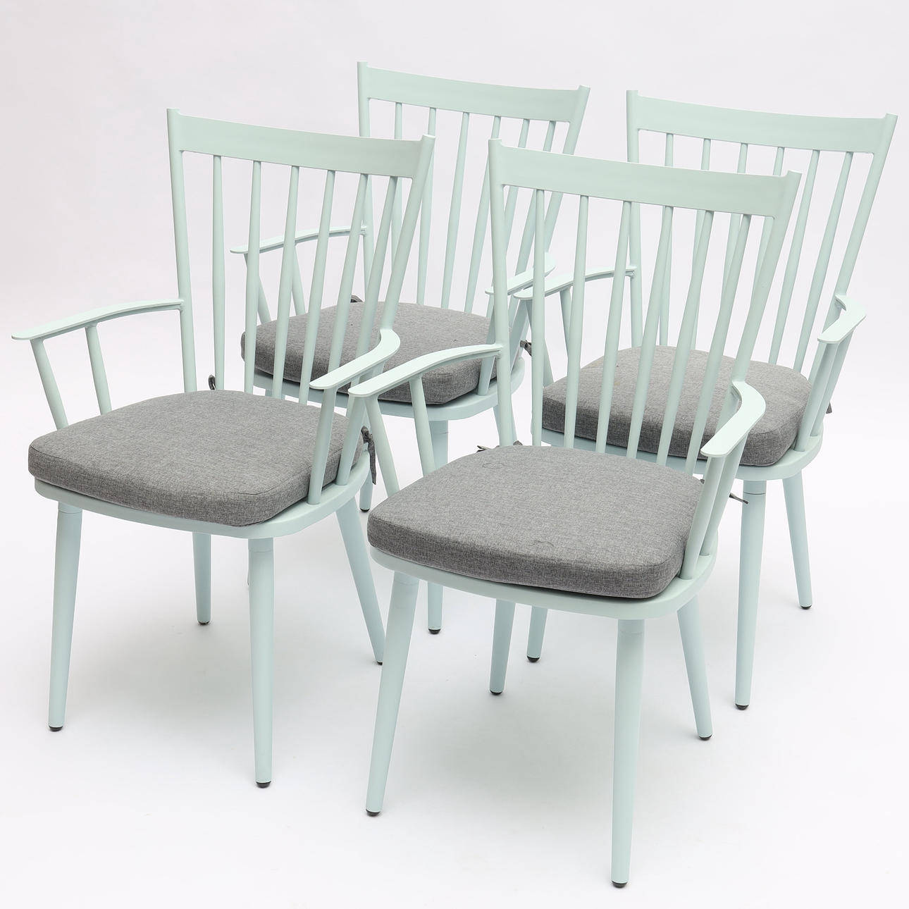 KARMSTOLAR, 4 st, aluminium, "Alvena", Brafab.