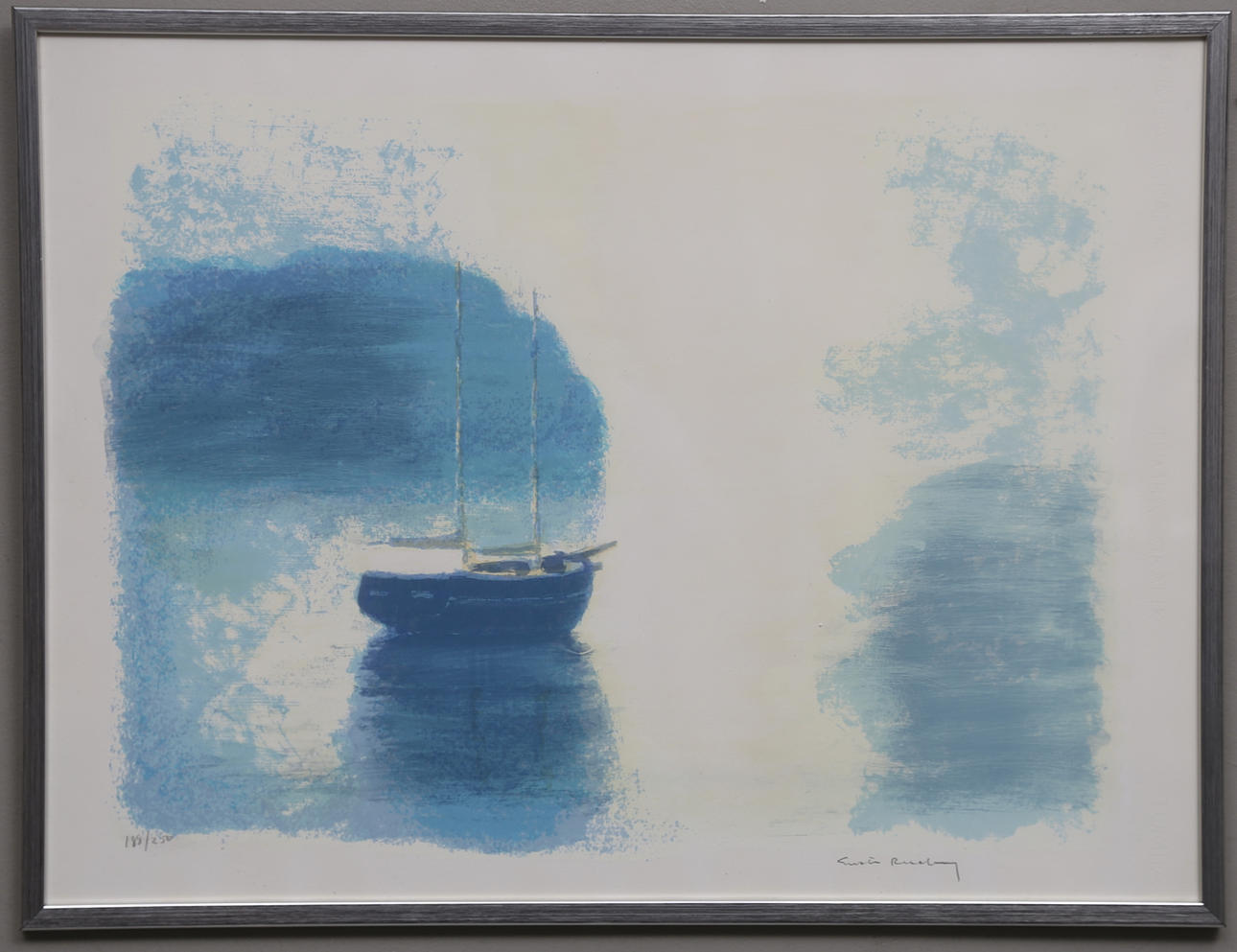 GUSTAV RUDBERG. Färglitografi, signerad och numrerad 188/250.