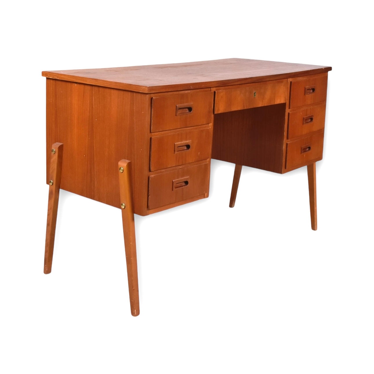 SKRIVBORD, teak, 1960-tal.