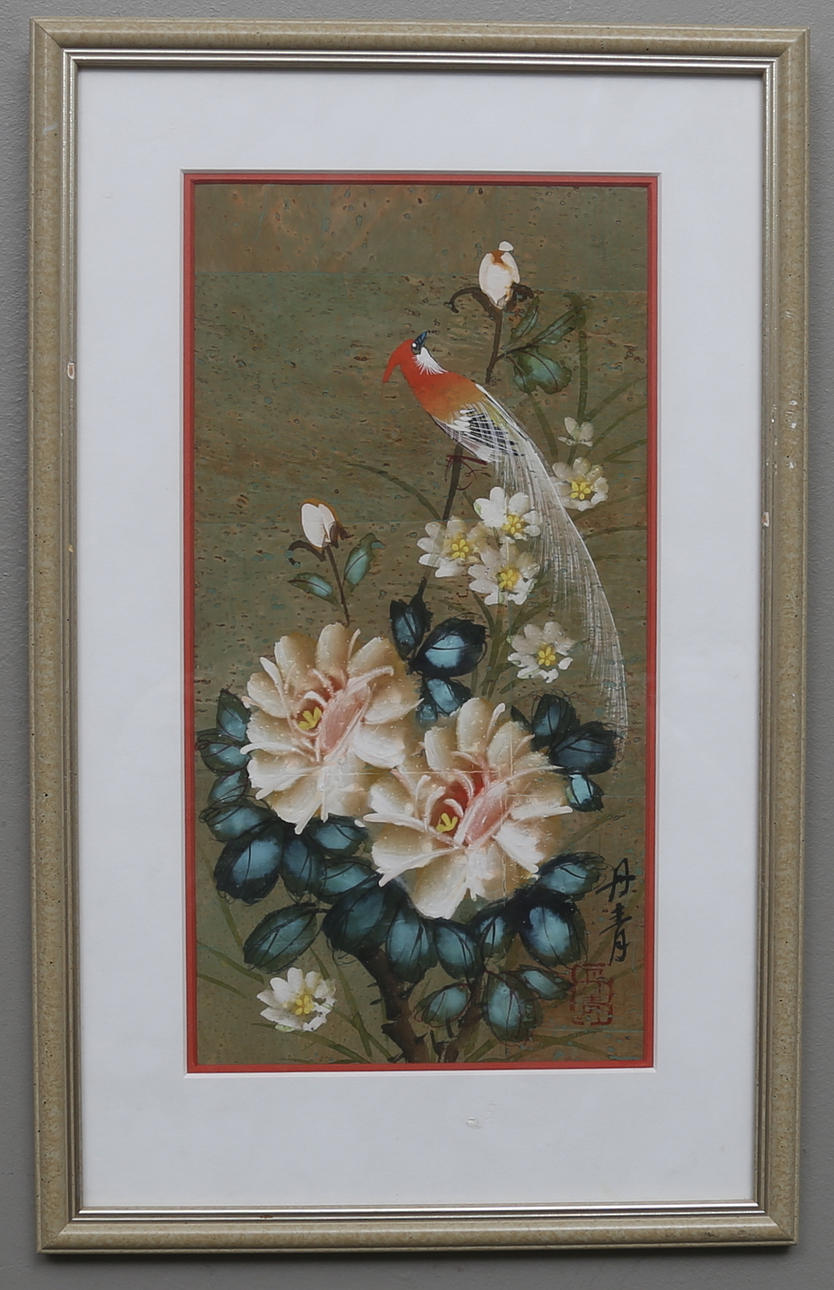 OIDENTIFIERAD KONSTNÄR. Blandteknik, 3 st, signerade.