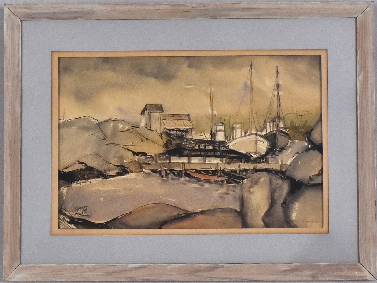 KERSTIN DAHLÉN LUNDGREN. Akvarell.