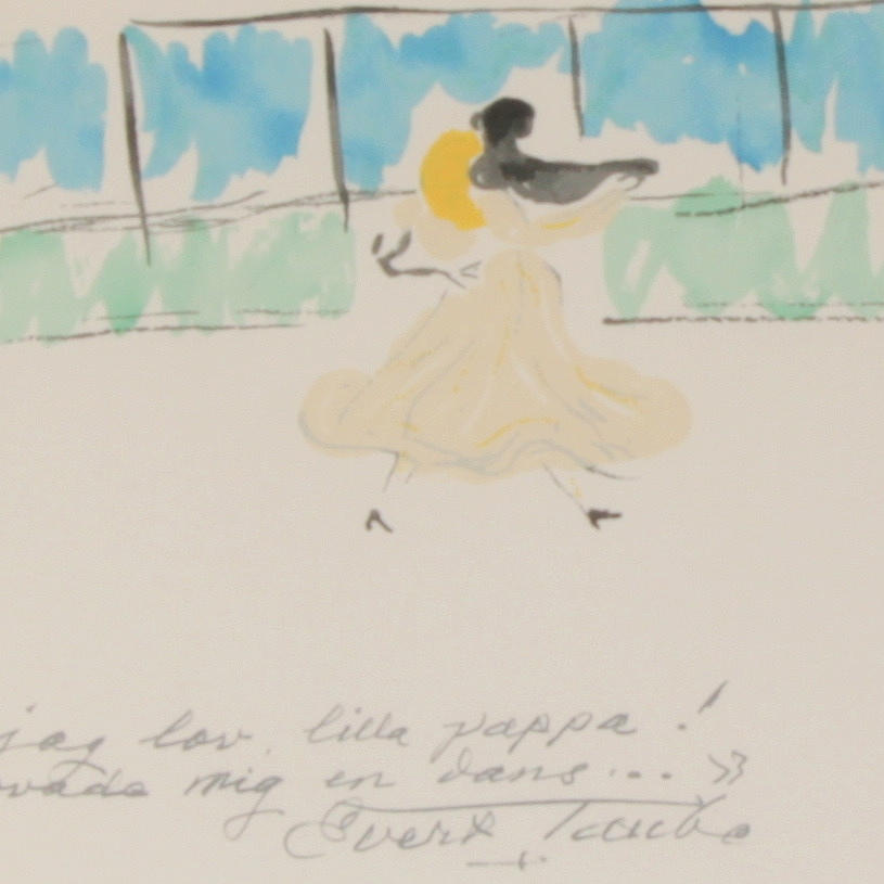 ASTRI BERGMAN TAUBE. Färglitografi, signerad samt numrerad 188/210.