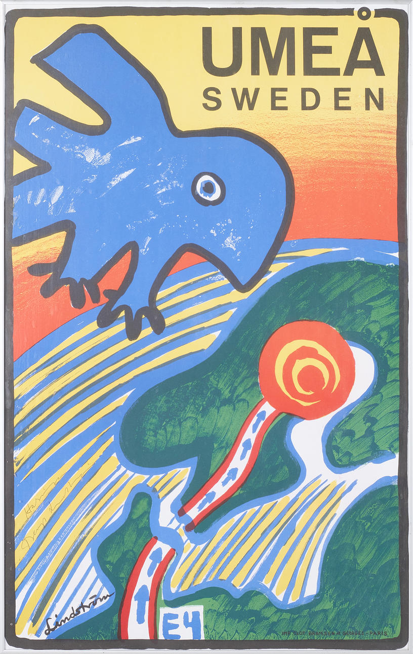 BENGT LINDSTRÖM. EFTER. Plakat, „Umeå“, Clot Bramsen George Paris.
