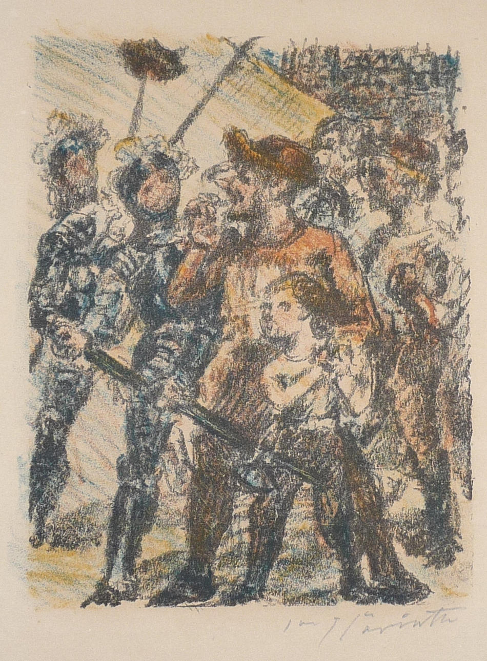 LOVIS CORINTH, två blad grafik.