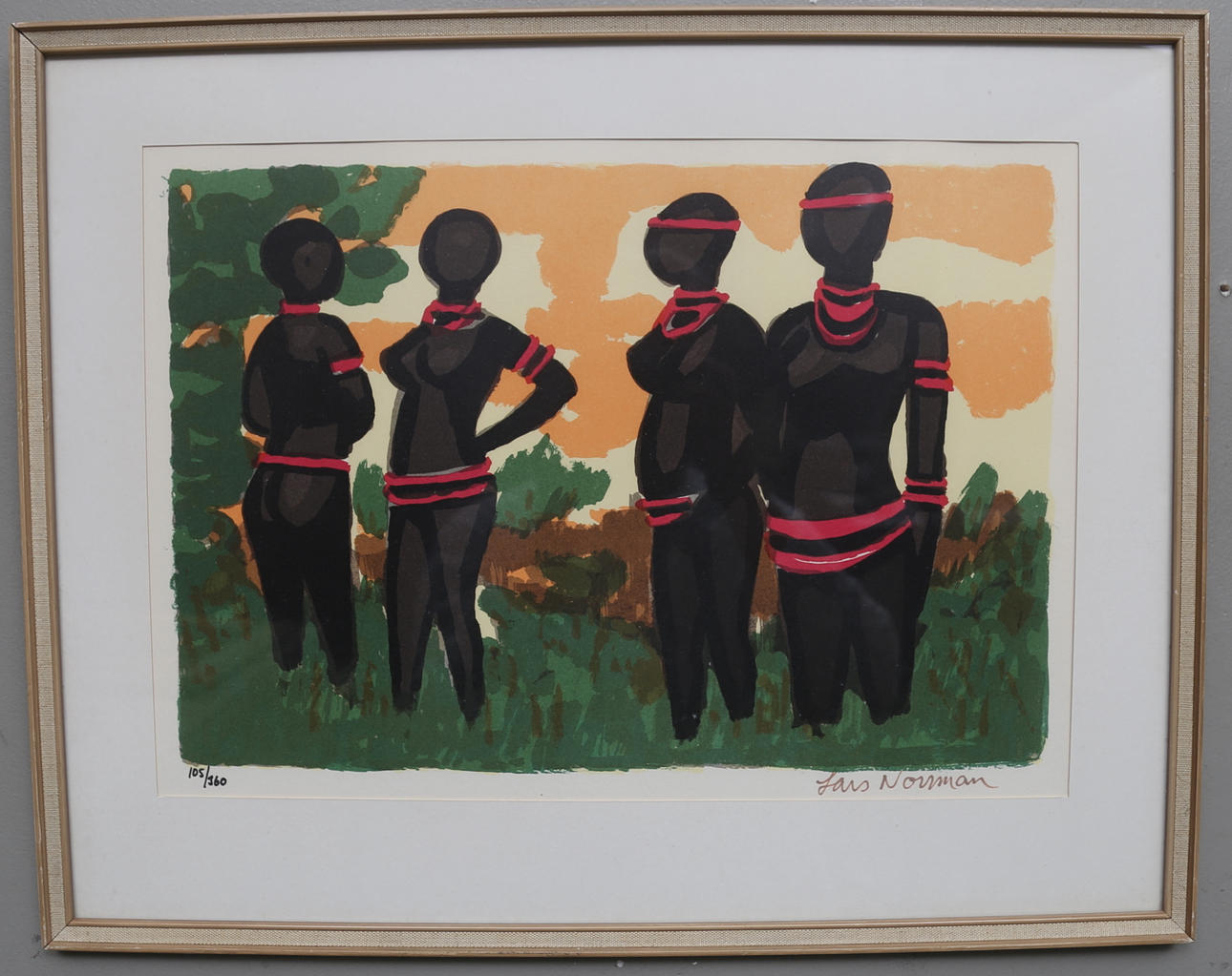 LARS NORRMAN. Färglitografier, 4 st, signerade och numrerade 105/360.