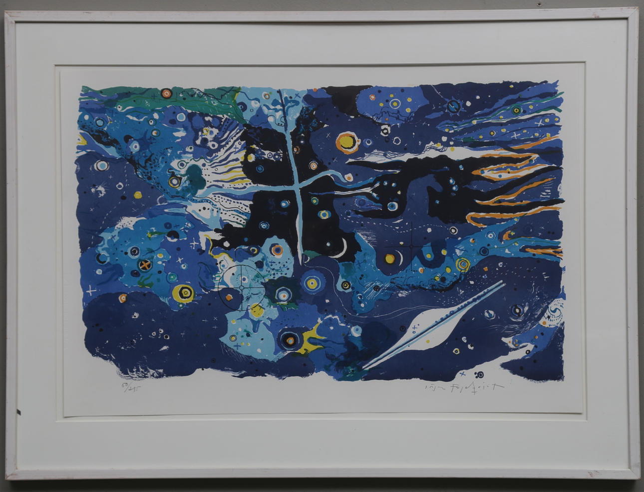 JÖRGEN FÅGELQUIST. Färglitografi, signerad och numrerad 50/285.