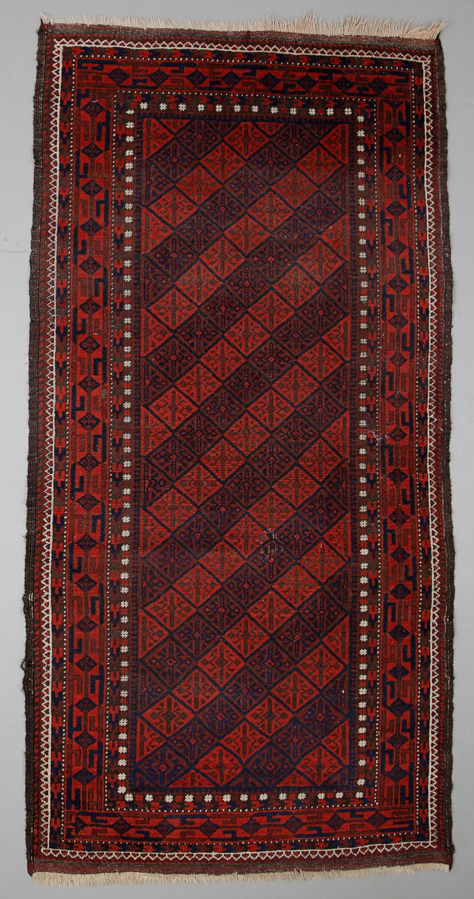 ORIENTALISK MATTA 'semiantik', kaukasisk eller persisk 190x93 cm.