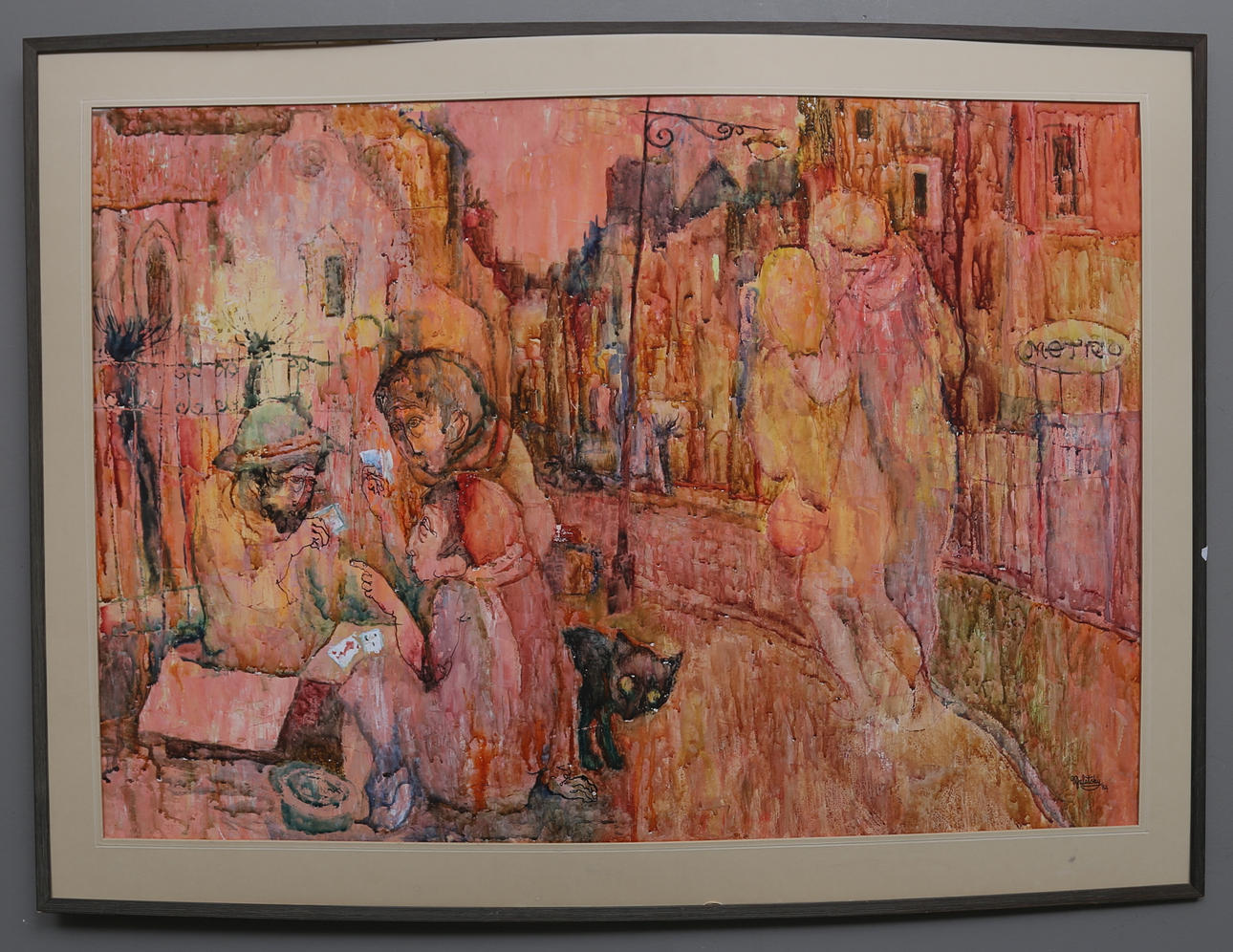 VLADIMIR GALATSKY, RYSSLAND. Blandteknik, signerad och daterad 84.